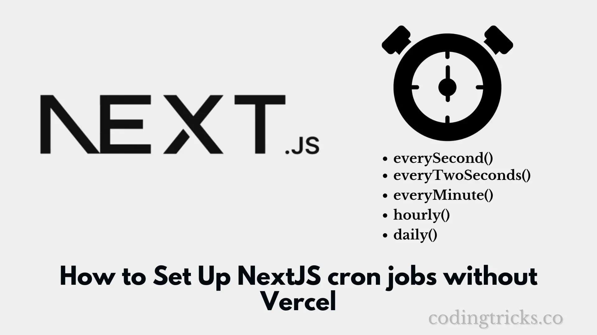 How to Set Up NextJS cron jobs without Vercel